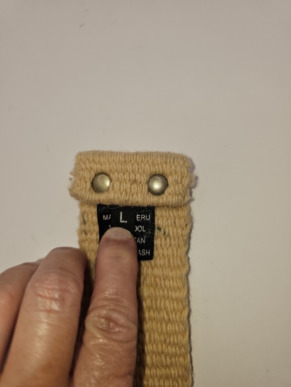 Vintage Jenny Krauss, 100% Wool Belt, Size Large - Picture 5 of 12